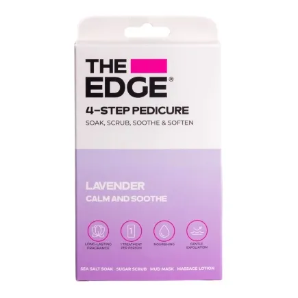 The Edge Lavender Pedicure - 4 Step Pedicure Kit