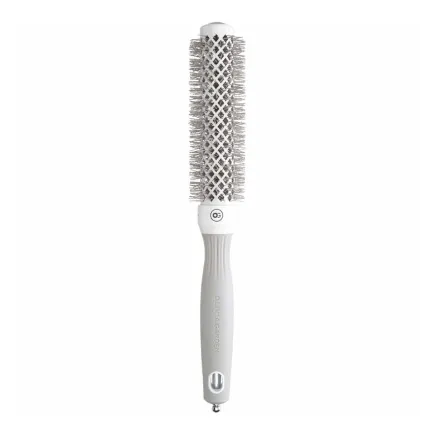Olivia Garden Expert Blowout Round Hair Brush Speed White & Grey 25mm