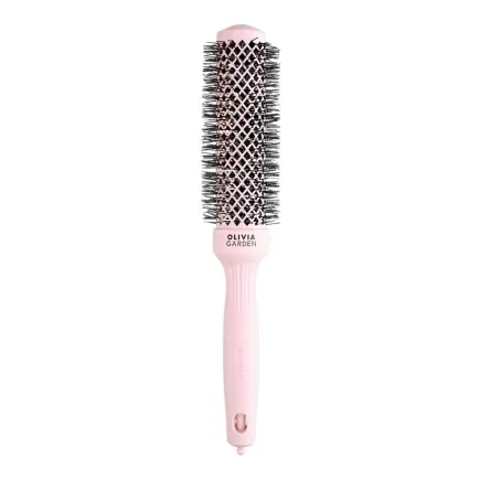 Olivia Garden Expert Blowout Round Hair Brush Speed Pastel Pink 35mm