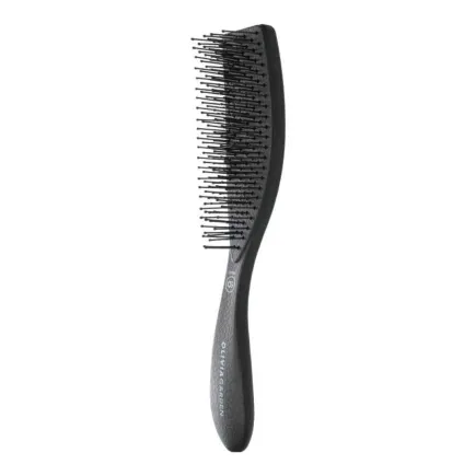 Olivia Garden Essential Style Blend Medium Hair Memory Flex Bristles Brush Black