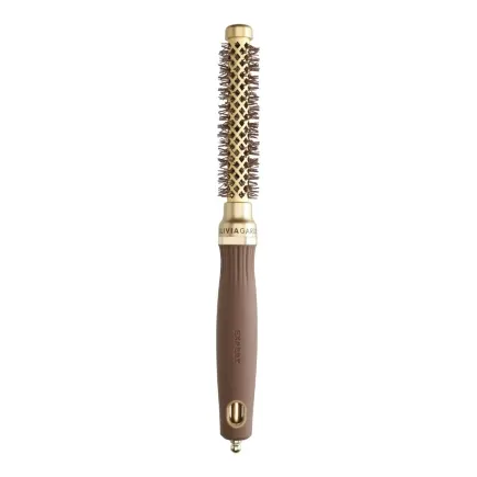 Olivia Garden Expert Blowout Round Hair Brush Shine Gold & Brown 15mm