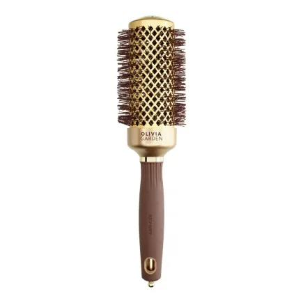 Olivia Garden Expert Blowout Round Hair Brush Shine Gold & Brown 45mm