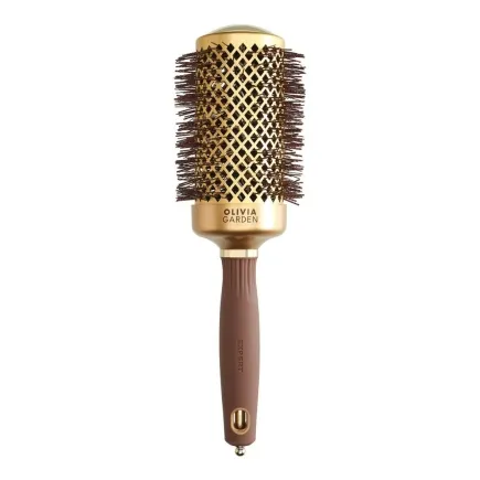 Olivia Garden Expert Blowout Round Hair Brush Shine Gold & Brown 55mm
