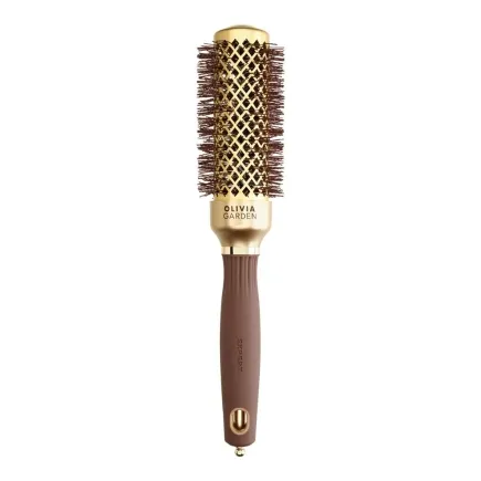 Olivia Garden Expert Blowout Round Hair Brush Speed Gold & Brown 35mm
