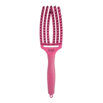 Olivia Garden Fingerbrush Boar & Nylon Hot Pink Medium