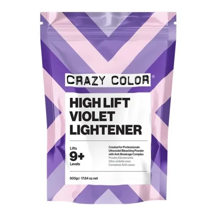 Crazy Color High Lift Violet Lightener Bleach 500g