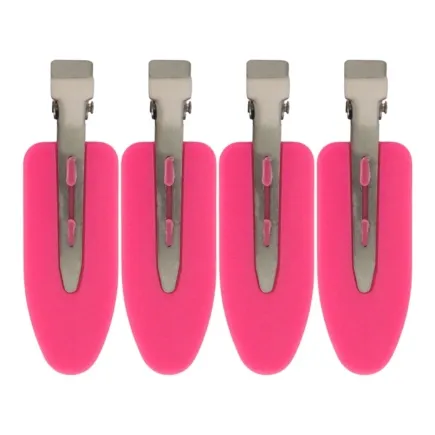 BarberBro. Creaseless Hair Clips Set Pink - 4 Pack