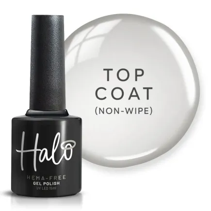 Halo Gel Polish HEMA-Free Top Coat Non-Wipe 15ml