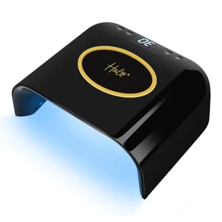 Halo LED Starter Lamp - Black & Gold (Wired)