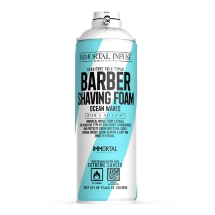Immortal Infuse Barber Shaving Foam Ocean Waves 500ml