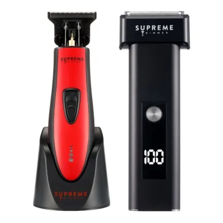 Supreme Trimmer T Fader Shaver & T Shaper Trimmer Bundle - Red