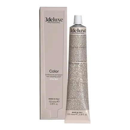 3deluxe Professional Permanent Hair Colour 1.0 Black 100ml
