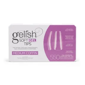 Gelish Soft Gel Tips - Medium Coffin, 550 Pack