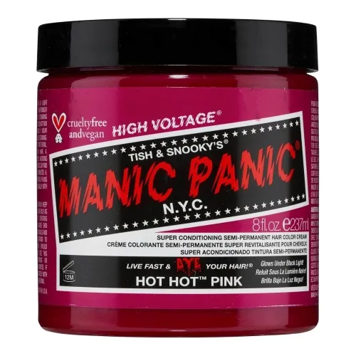 Manic Panic Classic High Voltage Semi Permanent Hair Colour Hot Hot Pink 236ml