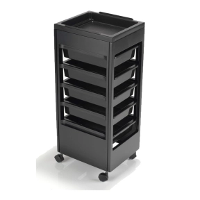 REM Studio Salon Trolley Black - Accessory top tray