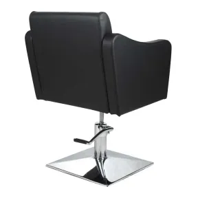 Salon Fit Manhattan Styling Chair Black with Square Base
