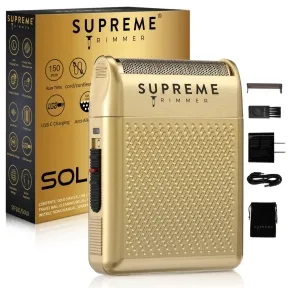 Supreme Trimmer Solo Single Foil Shaver - Gold