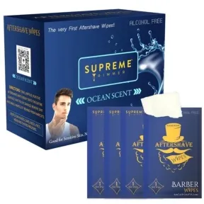 Supreme Trimmer Aftershave Wipes - 50 Pack