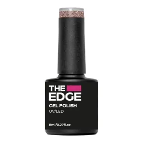 The Edge Gel Nail Polish Rose Glitter 8ml