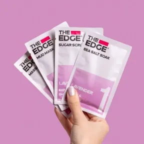 The Edge Lavender Pedicure - 4 Step Pedicure Kit