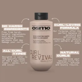 Osmo Curl Revival Reinvigorating Shampoo Curl Enhancing Shampoo 400ml