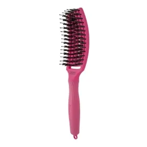 Olivia Garden Fingerbrush Boar & Nylon Hot Pink Medium