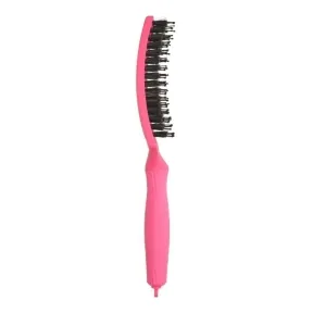 Olivia Garden Fingerbrush Boar & Nylon Hot Pink Medium