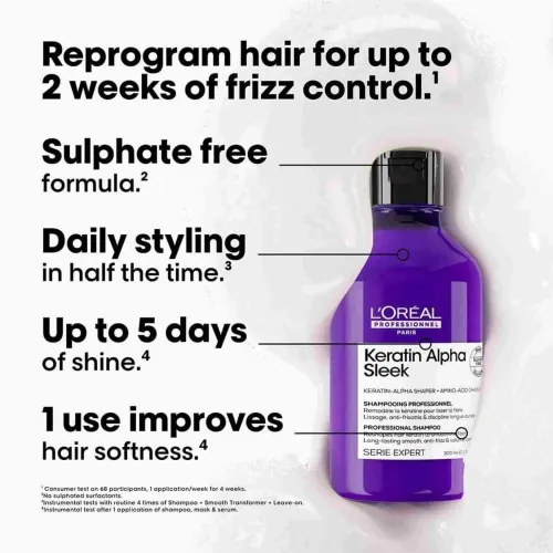 L'Oréal Professionnel Serie Expert Keratin Alpha Sleek Shampoo 300ml