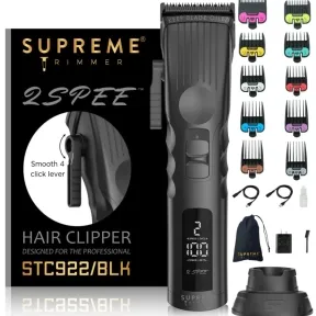 Supreme Trimmer 2Spee Cordless Clipper Black