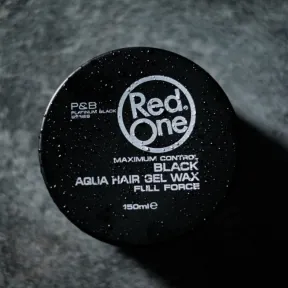 RedOne Hair Styling Aqua Gel Wax Black 150ml