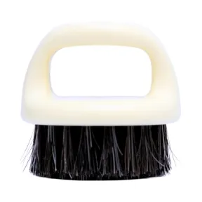 BarberBro. Boar Bristle Knuckle Fade Brush - White