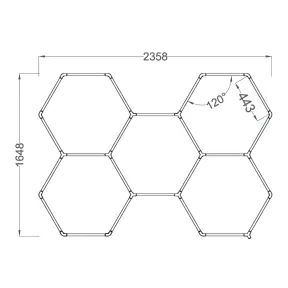 BarberBro. Hex LED Lighting - 5 Hex Kit