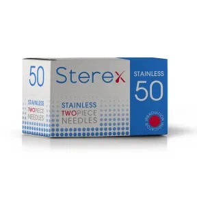 Sterex Needles Stainless Steel TwoPiece F2 Short