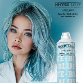 Immortal Infuse One Day Hair Color Spray Light Blue 200ml