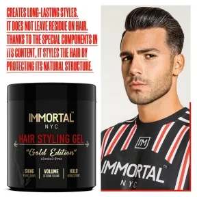 Immortal NYC Hair Styling Gel Gold Edition 500ml