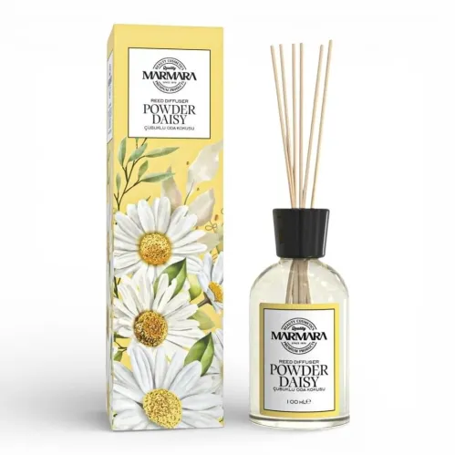 MARMARA Powder Daisy Reed Diffuser with Sticks 100ml