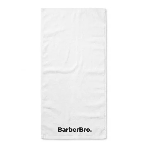 BarberBro. Premium White Cotton Barber Towel 35cm x 75cm