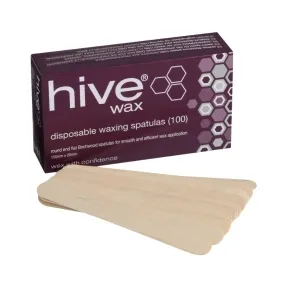 Hive Disposable Wooden Spatulas 100 Pack