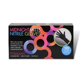 Framar Midnight Mitts Nitrile Gloves - 100 Pack