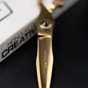 Matakki Beast Titanium Professional Hair Cutting Scissor Limited Edition Gold - 6 Inch