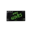 L3VEL3 Professional Nitrile Gloves Large Lime - 100 Pack