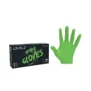 L3VEL3 Professional Nitrile Gloves Large Lime - 100 Pack